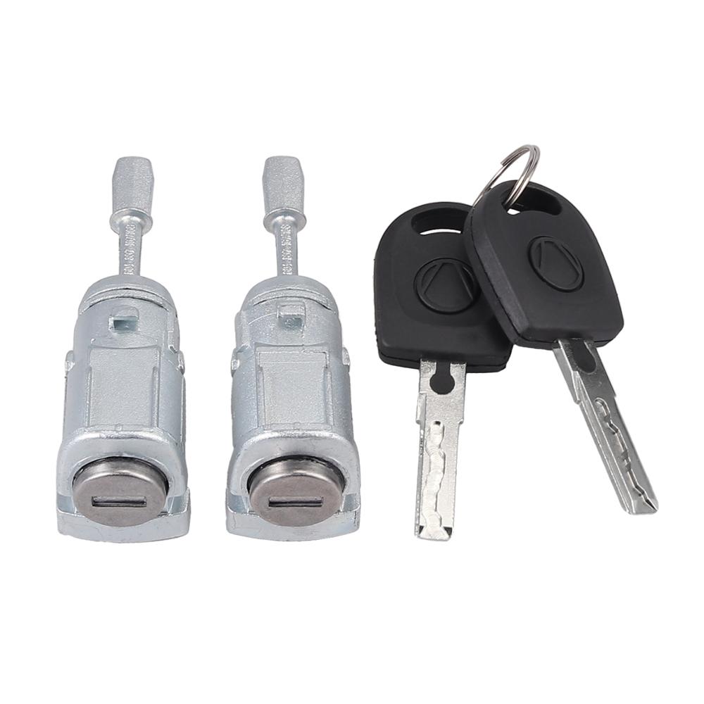 AUTOUTLET 2 Pcs Locking Cylinder Door Lock Key Left + Right For VW GOLF ...