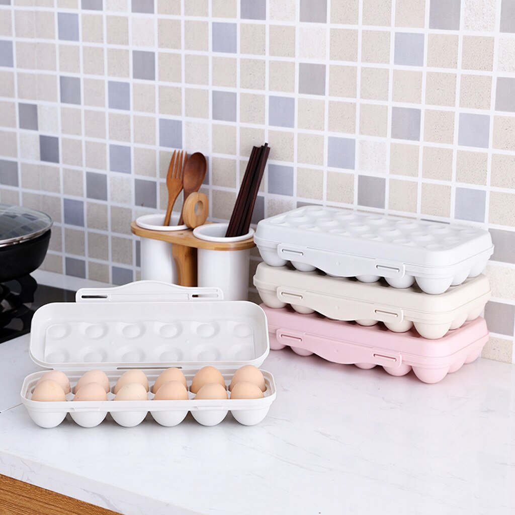 Egg Tray Holder Egg Storage Box Refrigerator Crisper Storage Container Home Storage Organization Box Kitchen Gadgets