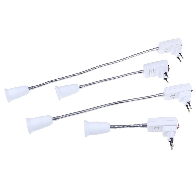 E27 Table Light Bulb Lamp Holder Socket + Switch Adapter Converter EU Plug