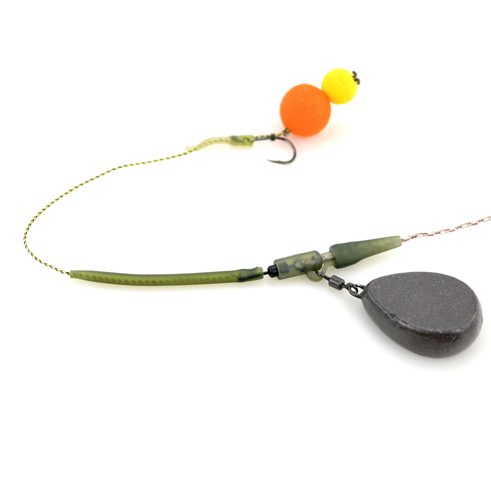 Aparejo de pesca de carpa de 40 piezas, Clips de plomo de seguridad de plástico, cono de goma de cola, manga antienredos, aparejo giratorio de cambio rápido M20
