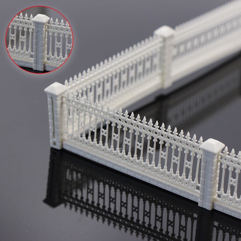 HO OO scale 44.88&quot; DETACHABLE Model Building Fences 1:87 for Model Railway Layout 3x23cm GY63087