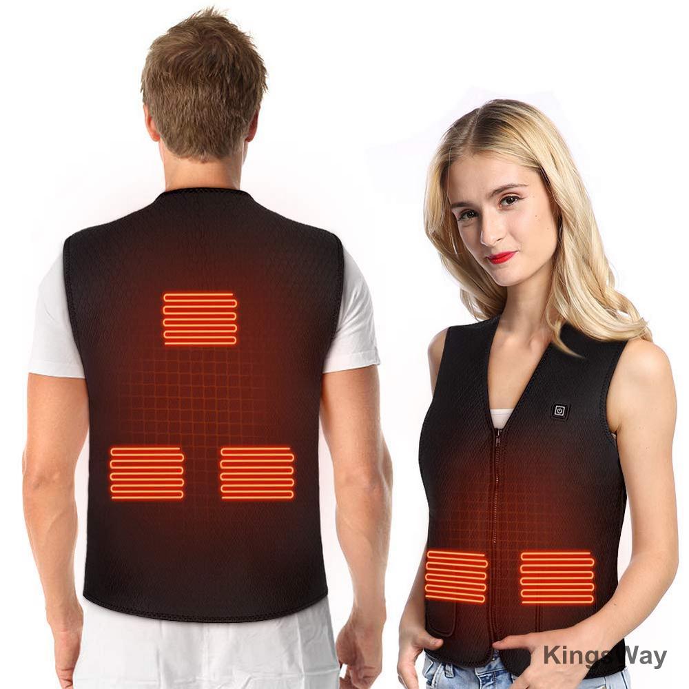 USB Heated Vest Jacket Men Women Coat Clothes Intelligent Electric Heating Thermal Warm Clothes Winter Heated Hunt
