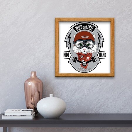 Holz Gerahmte Tisch 34x34 Cm. 476889042