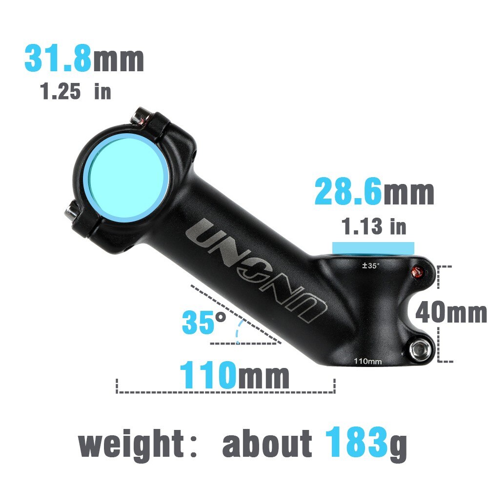 CYSKY 10 Grad Vorbau 31,8 60mm/70mm/90mm/110mm MTB Vorbau Mountainbike Lenker Vorbau für Fahrrad