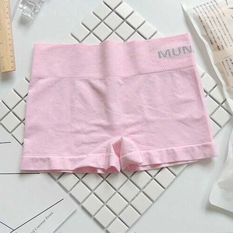 Free Size Soft 1PC Panty Comfortable Brief Pants Female Graceful MUNAFIE Women Safety Pants Underwear Party: Pink