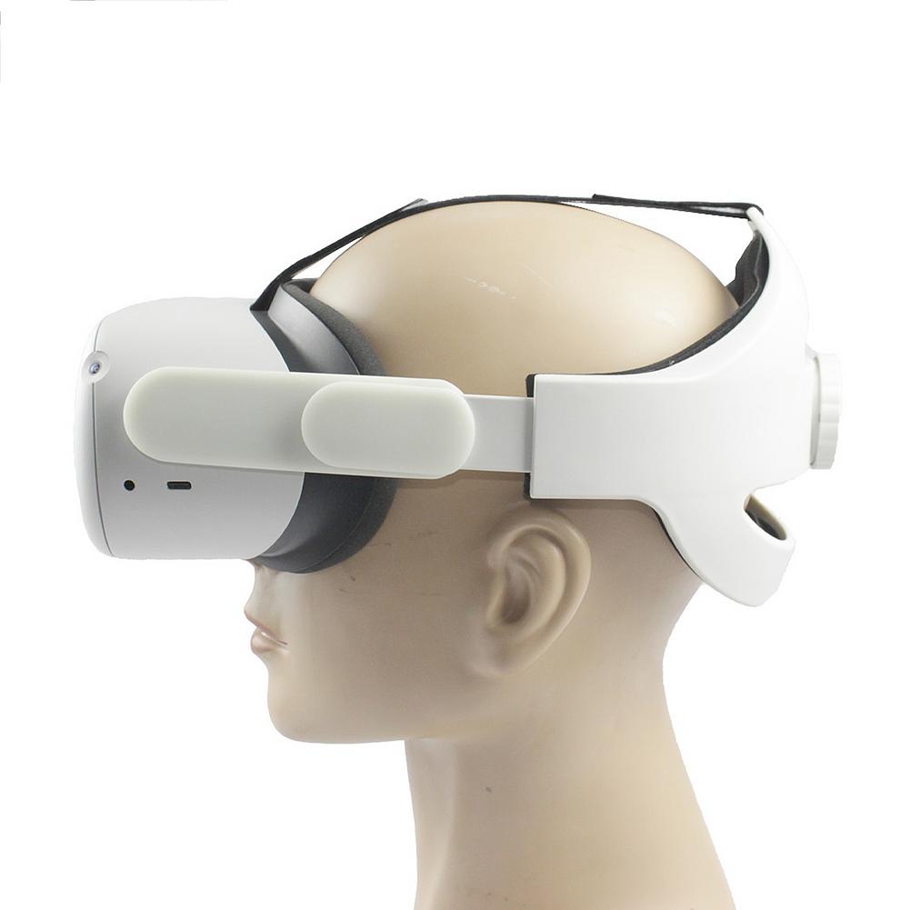 Pu Verstelbare Vr Head Strap Voor Oculus Quest 2 Helm Riem Hoofdband Hoofd Verminderde Druk Bevestiging Voor Quest 2 Vr accessoires