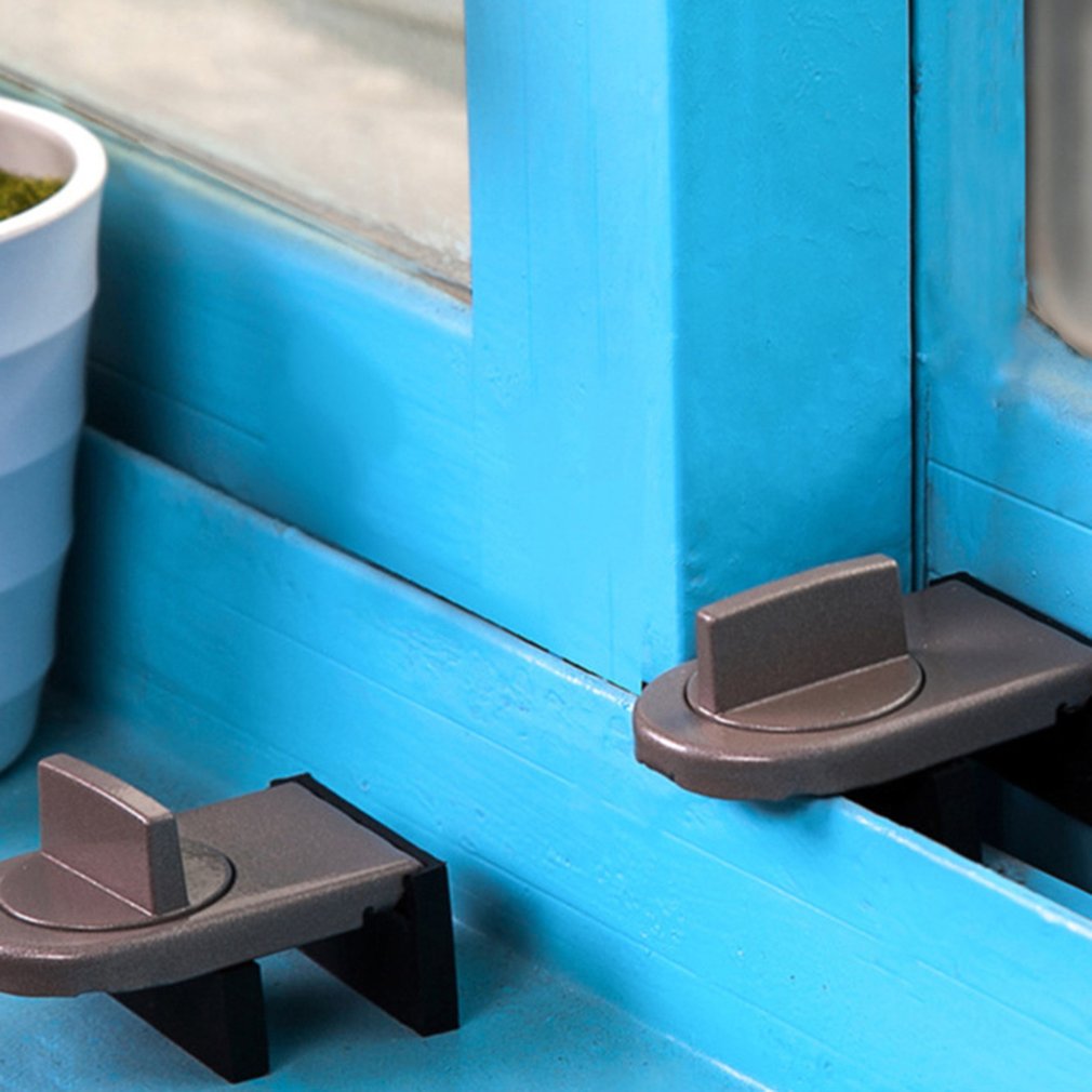 Sliding Sash Stopper Cabinet Locks Straps Doors Security Anti-theft lock Window Sliding Door Baby Kids Child Safety Doors Lock