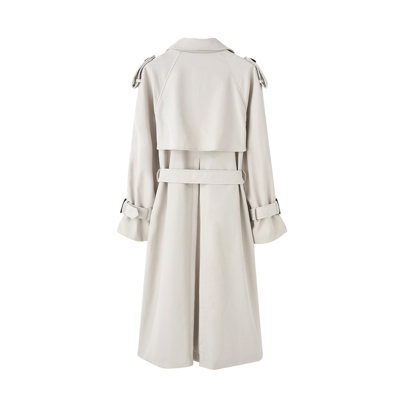 Double-Breasted Women Trench Coat Long Belted Slim Lady Duster Coat Cloak Female Outerwear Spring Autumn Clothes