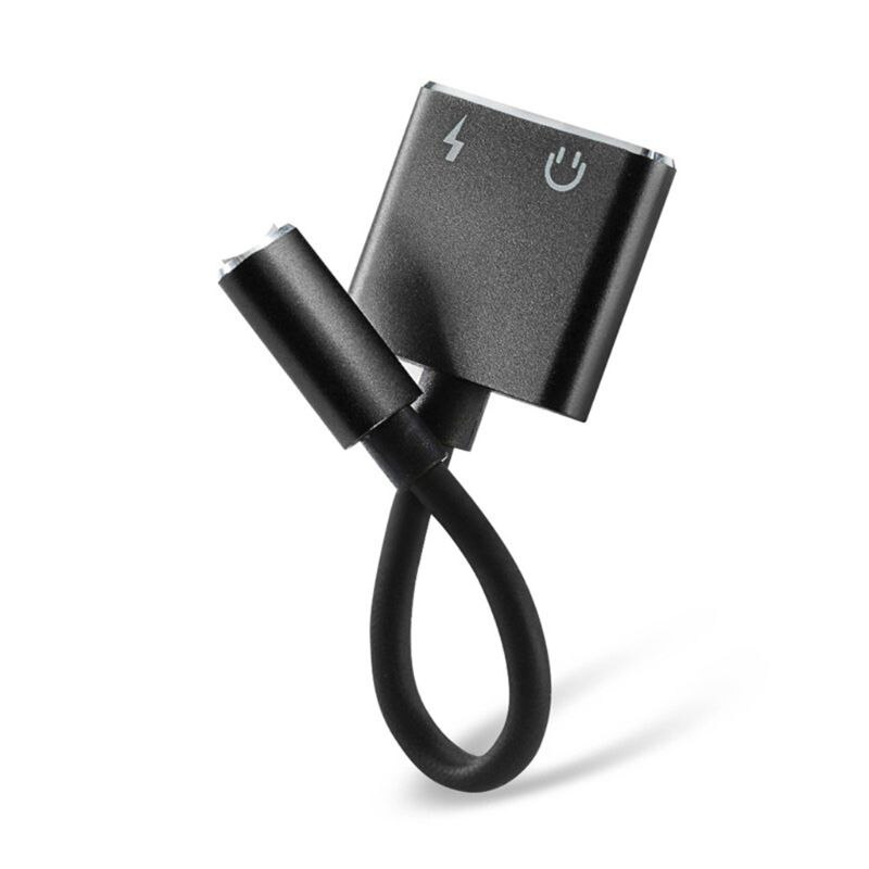 adapter 2 w 1 dla iPhone 7 8 plus X XS MAX konwerter splittera ładowania