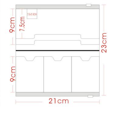Midori standard s 'Viaggiatore taccuino PVC Tasca Della Chiusura Lampo Sacchetto di Raccolta Trasparente Pocker con I Titolari di Carta Cartella Archivio