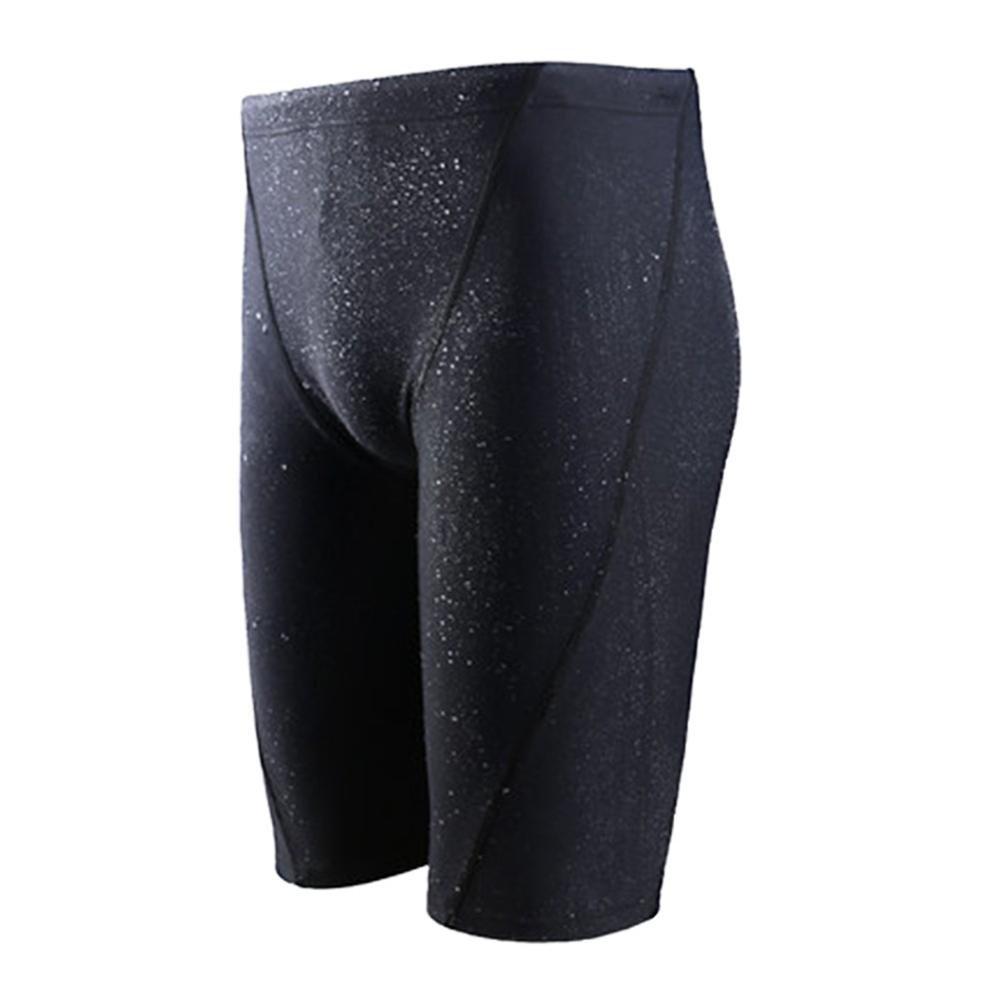 Men's Long Racing Swim Trunks - Athletic Beach Wear - Waterproof Quick Dry Shorts