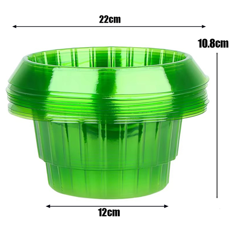 Cloches de jardin en forme d'escargot, anneaux de Protection pour plantes, légumes, fleurs, couvercle de Pot de plante réutilisable sans chimie, 1 à 10x: L / green