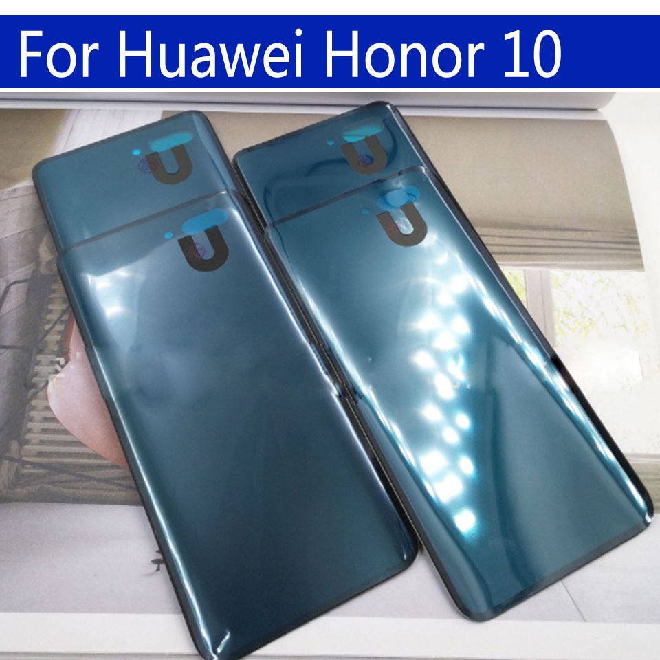 Para huawei honor 10 traseira da bateria de vidro capa porta traseira habitação caso para honor10 COL-AL00 al10 tl00 chassi escudo substituição