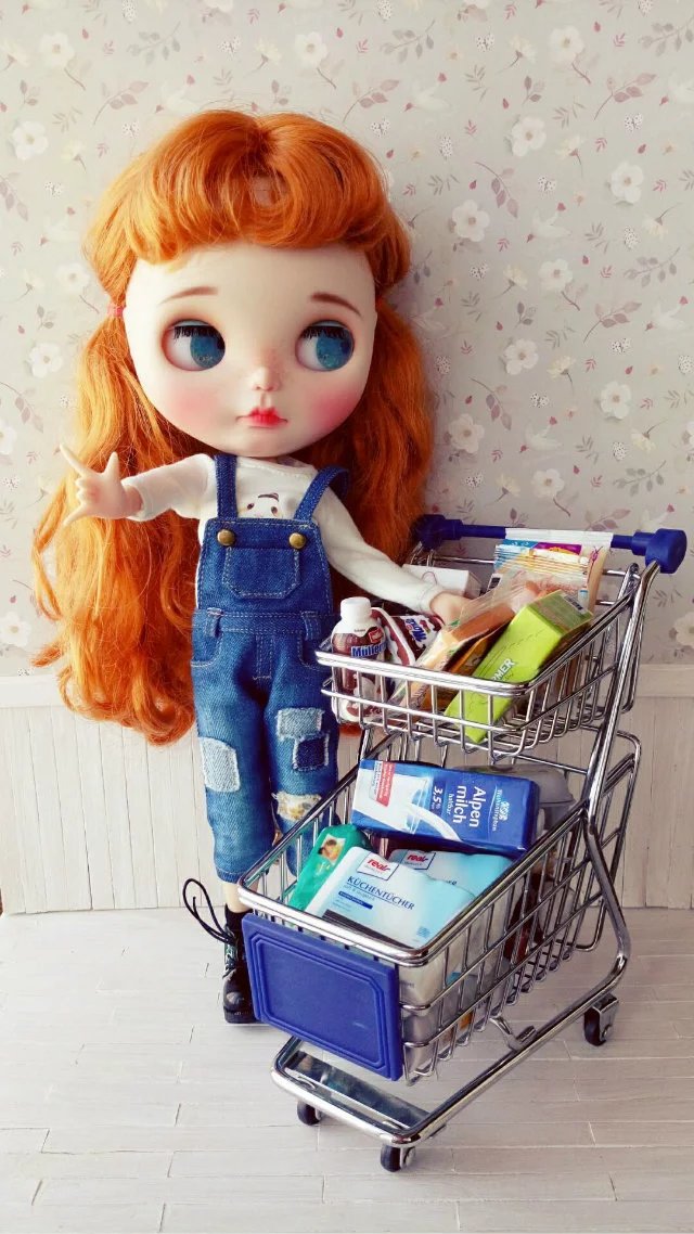 2 sztuk/partia śliczne miniaturowe supermarket żywności 1/6 skala miniaturowe supermarket drink dla 1/6 blyth azone bjd Dollhouse accessroies