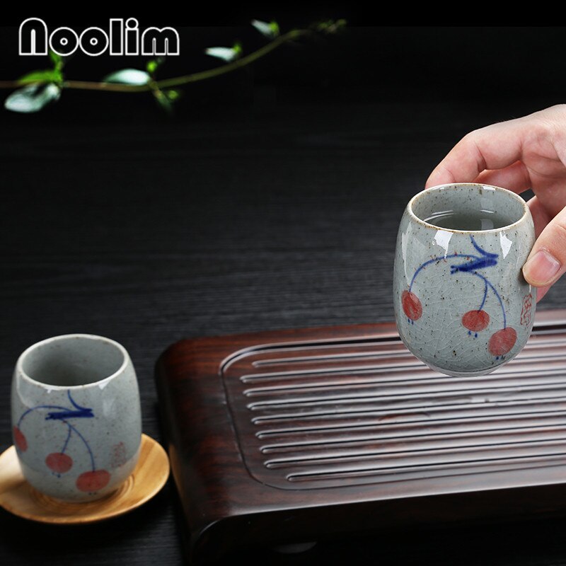 Théière en céramique peinte à la main, grande théière rétro résistante à la chaleur, pour salon de thé, hôtel, ménage, bouilloire en porcelaine, tasse à thé kung fu