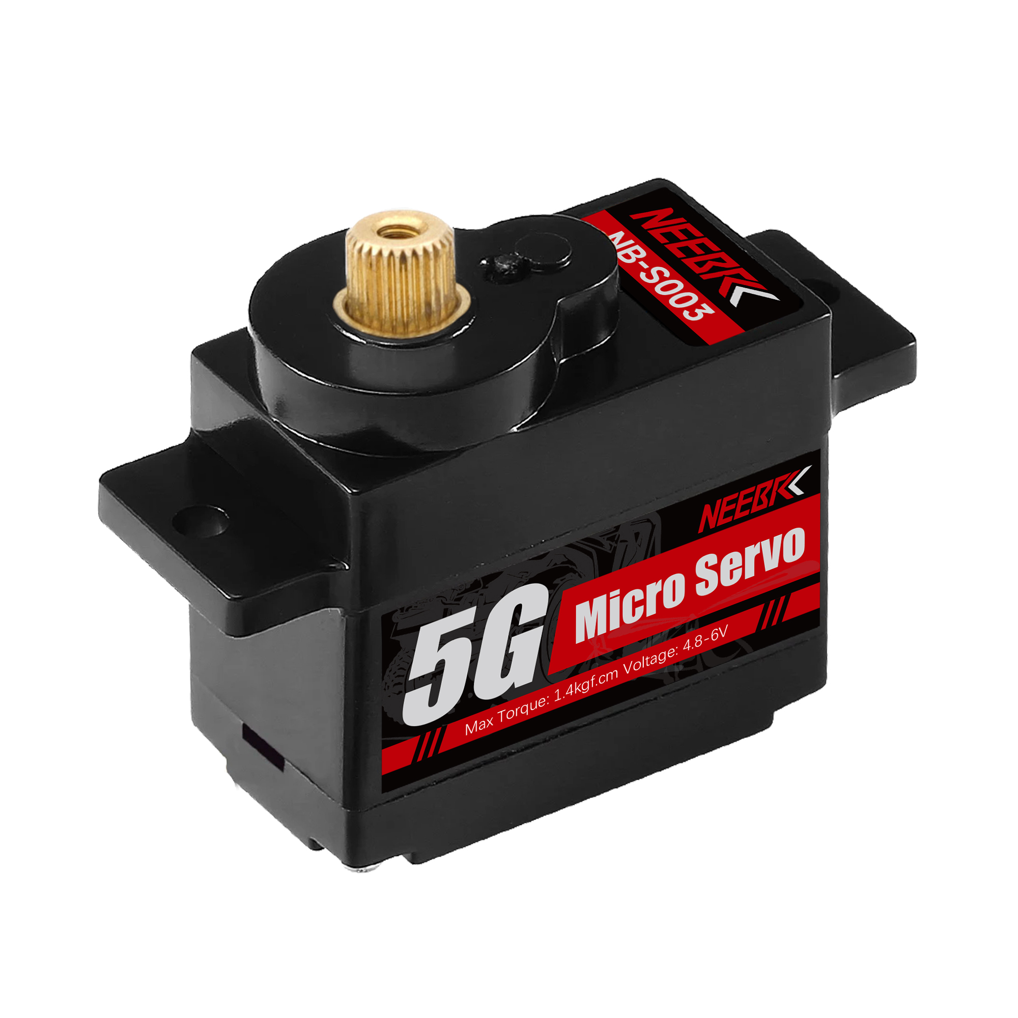 NEEBRC 2g 4,3g 5g 8g 12g Mini engranaje de plástico/Metal Servo Digital Motor impermeable para coche RC avión de ala fija helicóptero Robot juguete: Gris claro