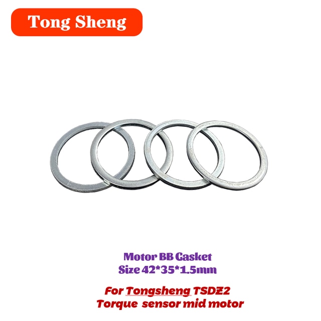 Tongsheng Mid Drive Motor Torque Sensor TSDZ2 Electric Bicycle Ebike Conversion Kit Fixed Screw Seal Parts Accessories: BB 1.5mm gasket
