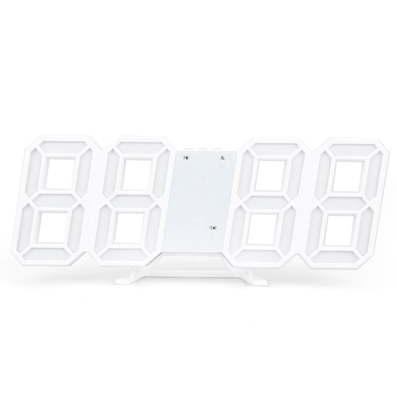 3d usb ledet digital ur udsætte soveværelse skrivebord alarm ure lysstyrke lysdæmper hængende vægur hjem