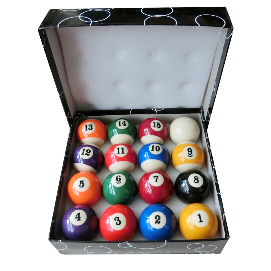 Ensemble de balles de billard 2-1/4 pouces, 16 pièces/boîte de billard