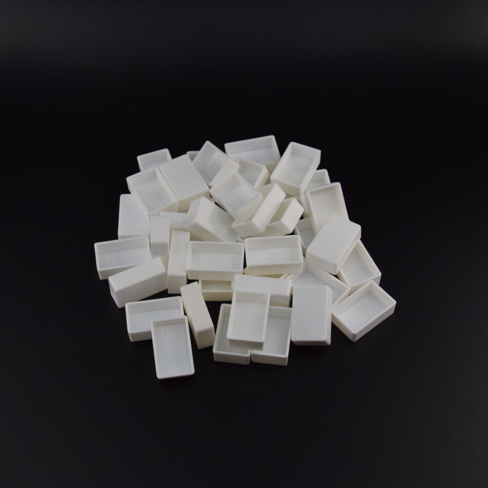 Barteen Pans for Watercolor Palette Pigment Plastic Empty Pans or Art Painting Palette Supplies Transparent Pan and White Pan