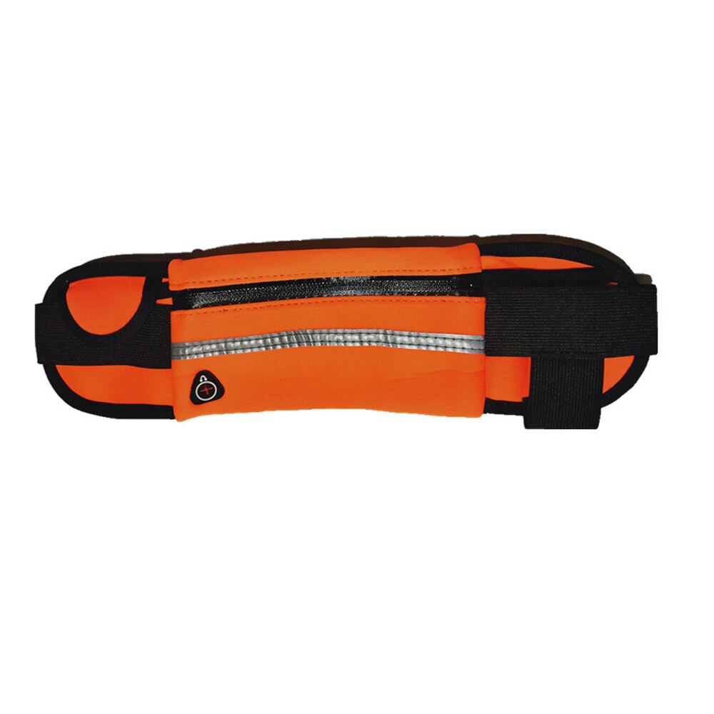 Mini sac banane de poche de sport multifonctionnel de voyage pour hommes et femmes, Portable et pratique, USB, sac de ceinture étanche pour téléphone: Orange