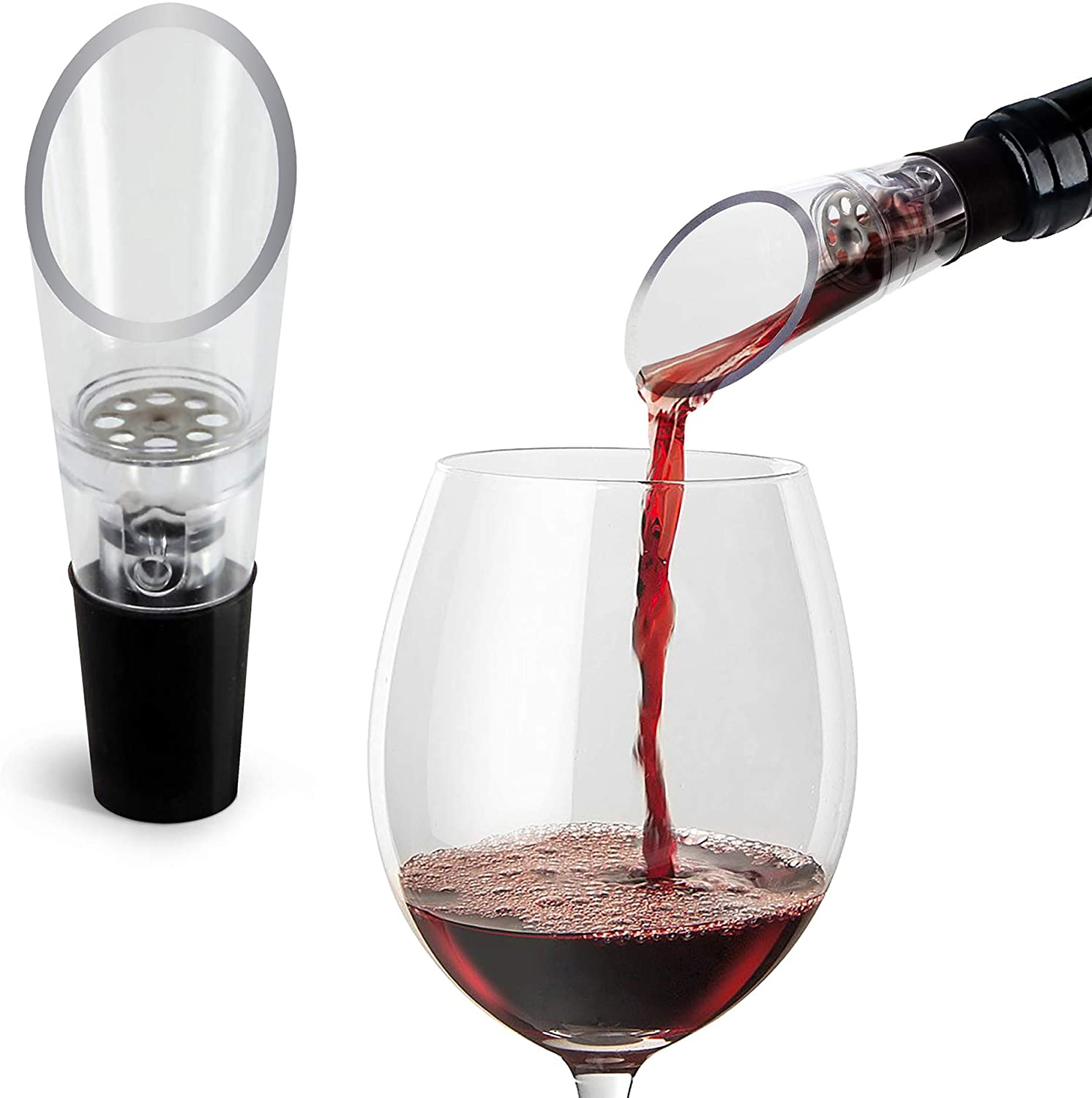 Weinbelüfter Ausgießer Dekanter Likörflaschen Stopper Auslauf Prämie Kristall Weinausgießer Aireators Bar Accessor Weinliebhaber