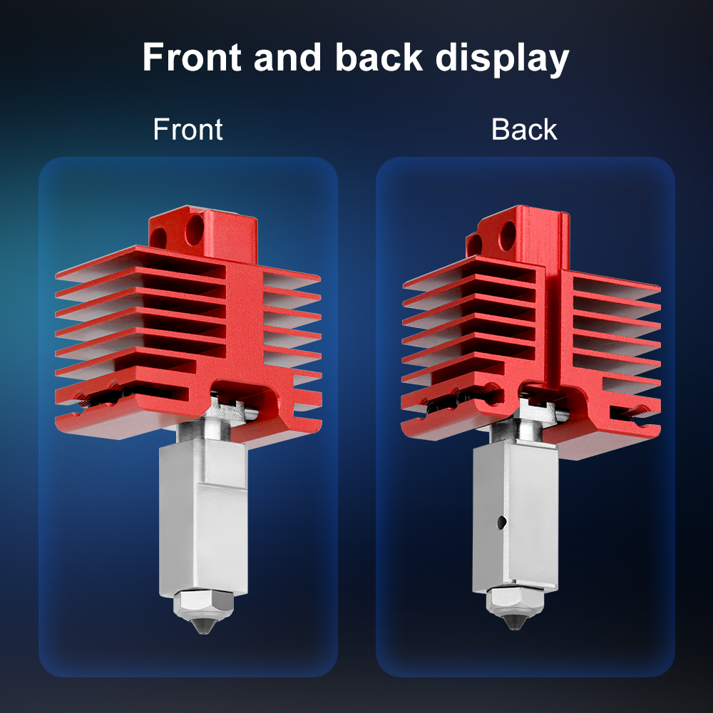 Nuovo aggiornamento TZ4.0 Hotend per BambuLab P1S, P1P, X1, X1C, X1E Ugello in acciaio temprato monopezzo caldo fine kit Accessori per stampante 3D