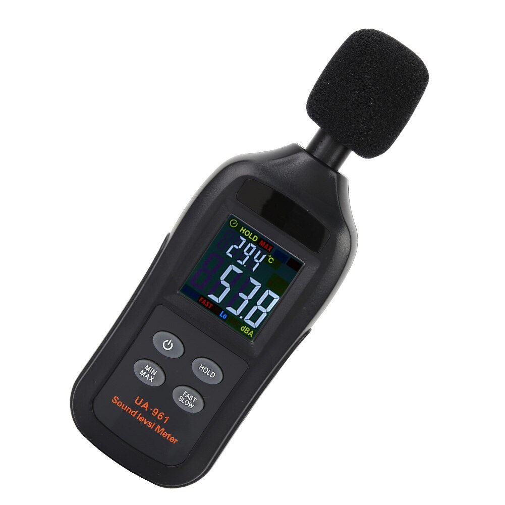 UA961 Black Portable Handheld Digital Sound Level Meter Noise Tester Digital Sound Level Meter