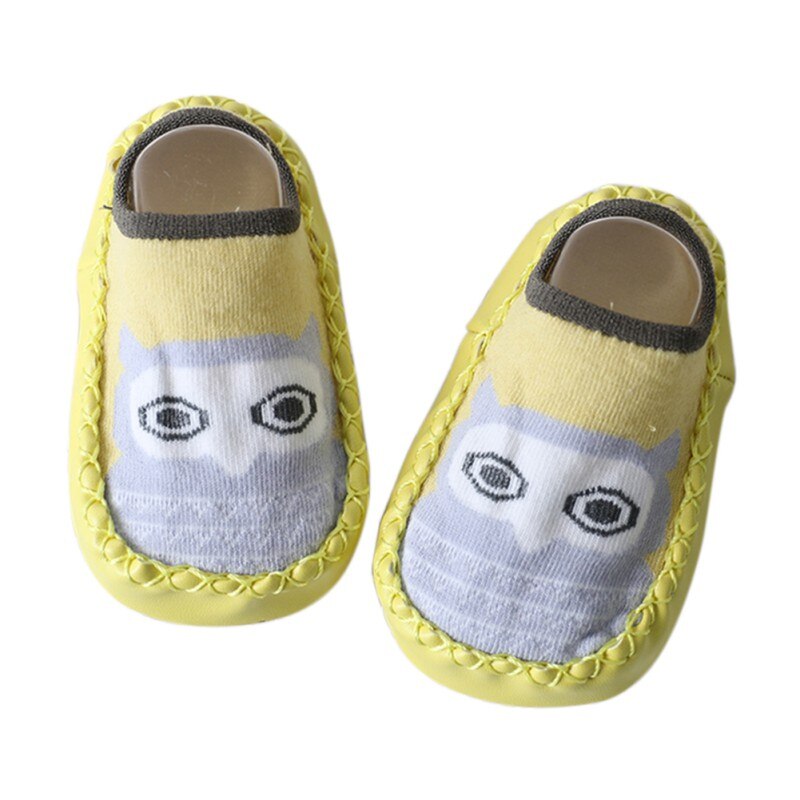 Herfst Baby Katoen Karakter Kids Meisjes Jongens Kinderen Indoor Floor Sokken Leren Zool Antislip Dikke Handdoek Peuter Sokken M1