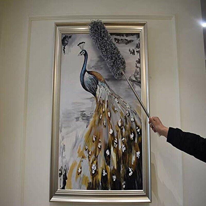 Best Extendable Microfiber Telescopic Handle Duster Dust Cleaner Flexible Home Cleaning Brush XH8Z