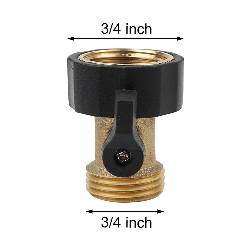 Zware Messing Afsluiter 3/4 Inch Zwanenhals Tuinslang Connector Voor Tuinslang En Water Kraan, set Van 2