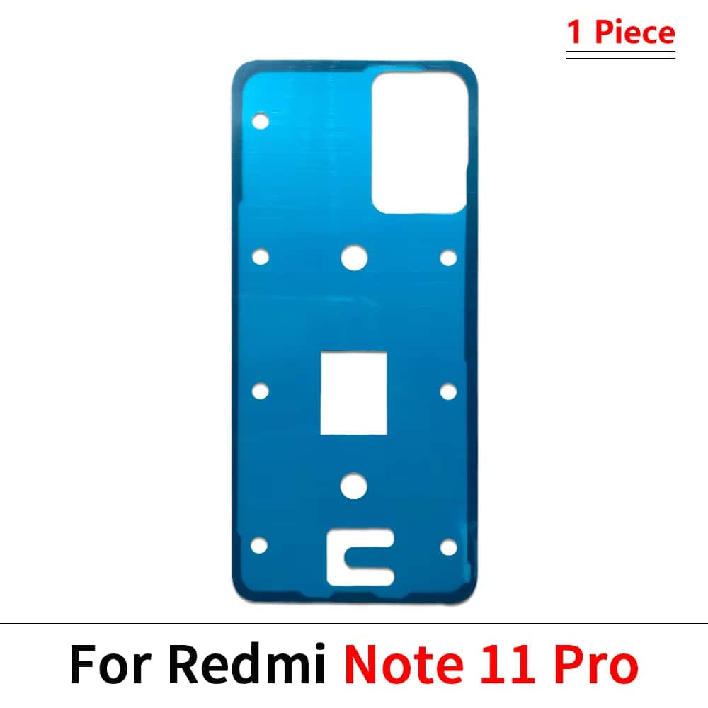 For Xiaomi Redmi Note 10 7 8 9 11 4G 12 Pro Plus 11S 9S Waterproof Adhesive Back Housing Battery Cover Glue Stickers: PURPLE