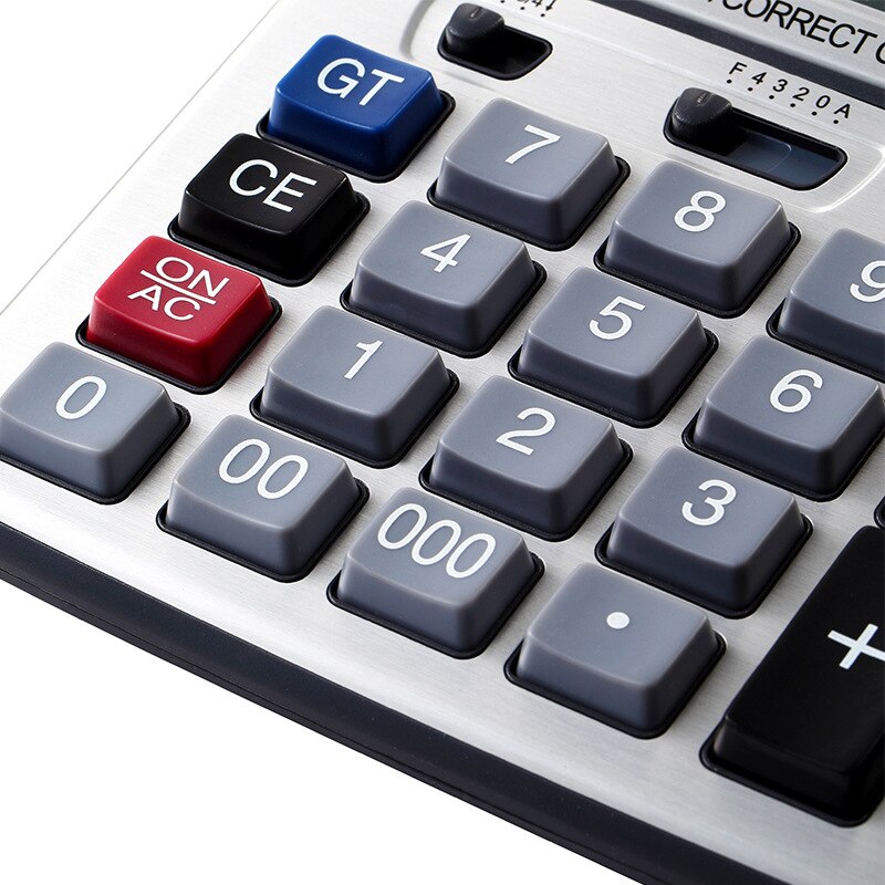 Office ElectronicsCalculator Dual Solar Power Desktop Calculadora 14 Digital Calculating Office