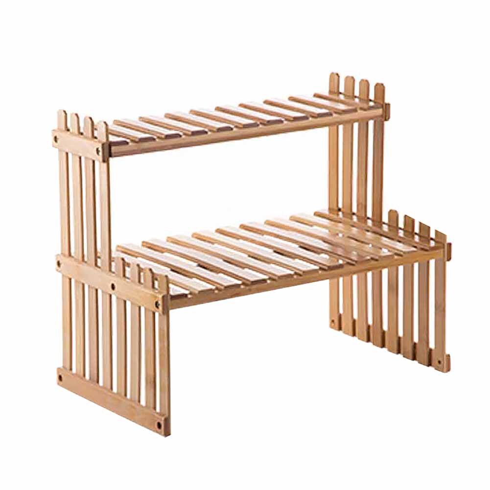 Home Desktop Bamboo 2-Layer Storage Rack Bathroom ... – Grandado