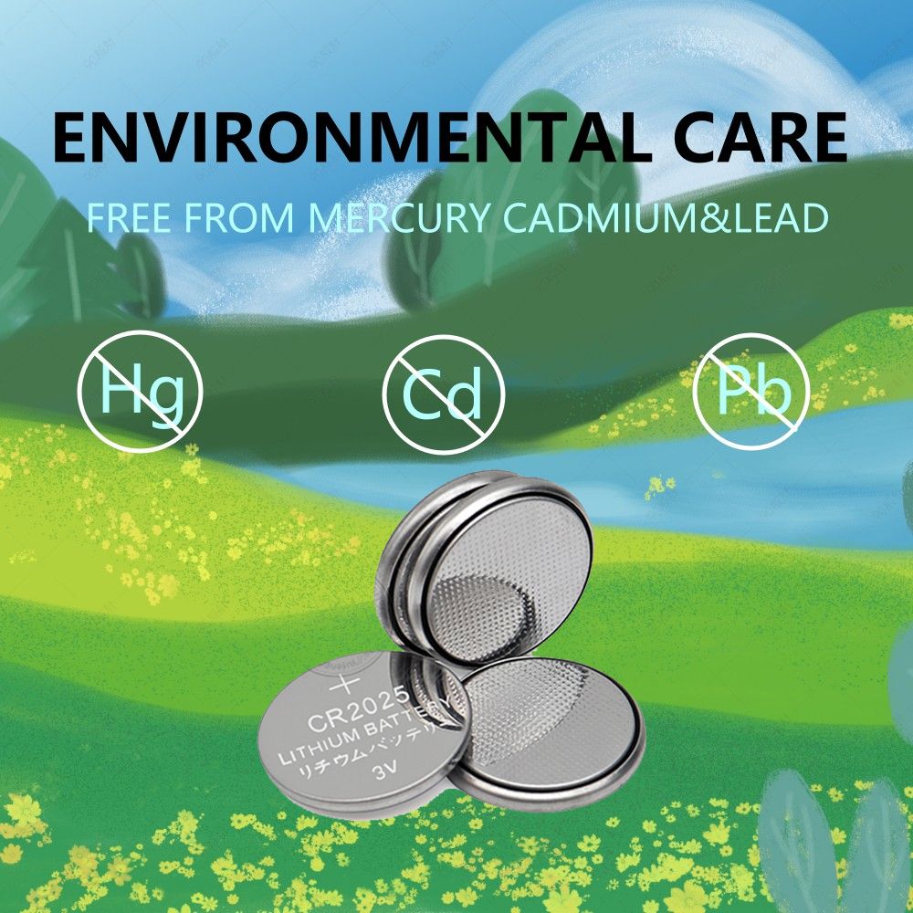 CR2025 Battery CR 3V Lithium Battery DL2025 BR2025 KCR2025 For Car Remote Control Watch Button Coin Cells