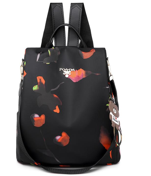 Anti Theft Frauen Rucksack Wasserdicht Durable Oxford Stoff Schule Tasche Damen Große Kapazität Reise Rucksäcke: B-1