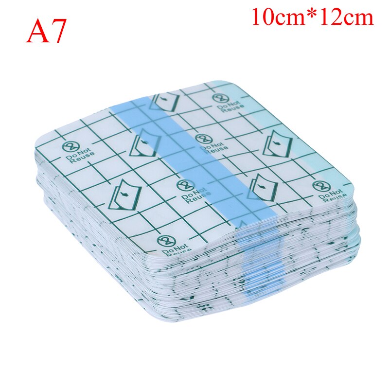 100Pcs/50Pcs Transparante Tape Pu Film Pleister Waterdicht: 10cm x 12cm 50pcs