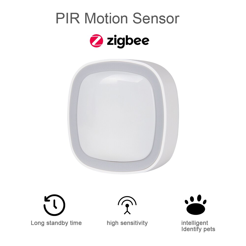 Zigbee 1.2 Smart Home Infrared PIR Motion Sensor Light Control Sensor de movimiento