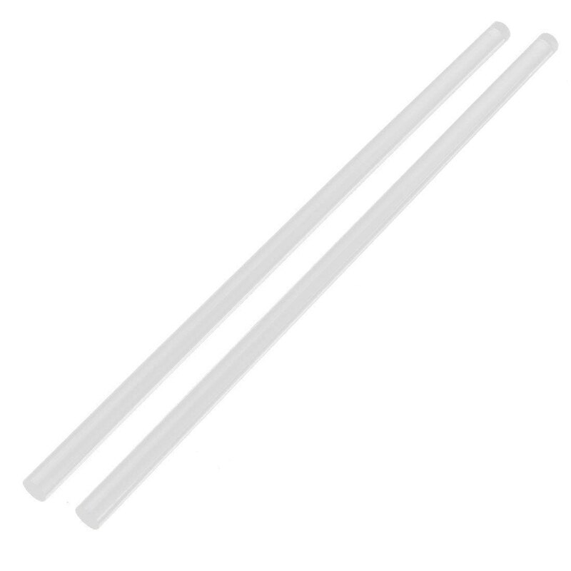 Mx250mm rund formad massiv akrylstav pmma strängpressad bar klar 2 st