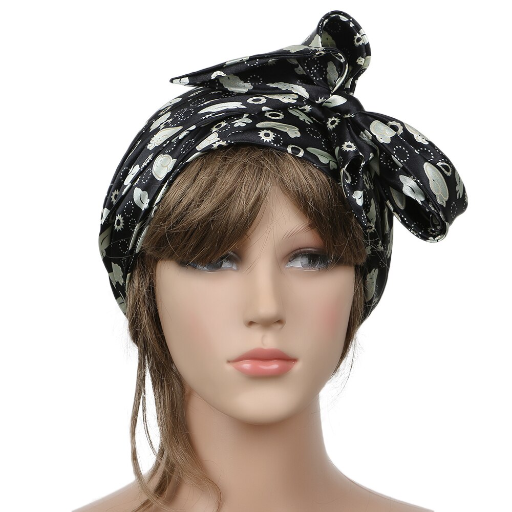 Frauen Schlafen Bonnet Cap Weiche Reiner Seide Sch... – Vicedeal