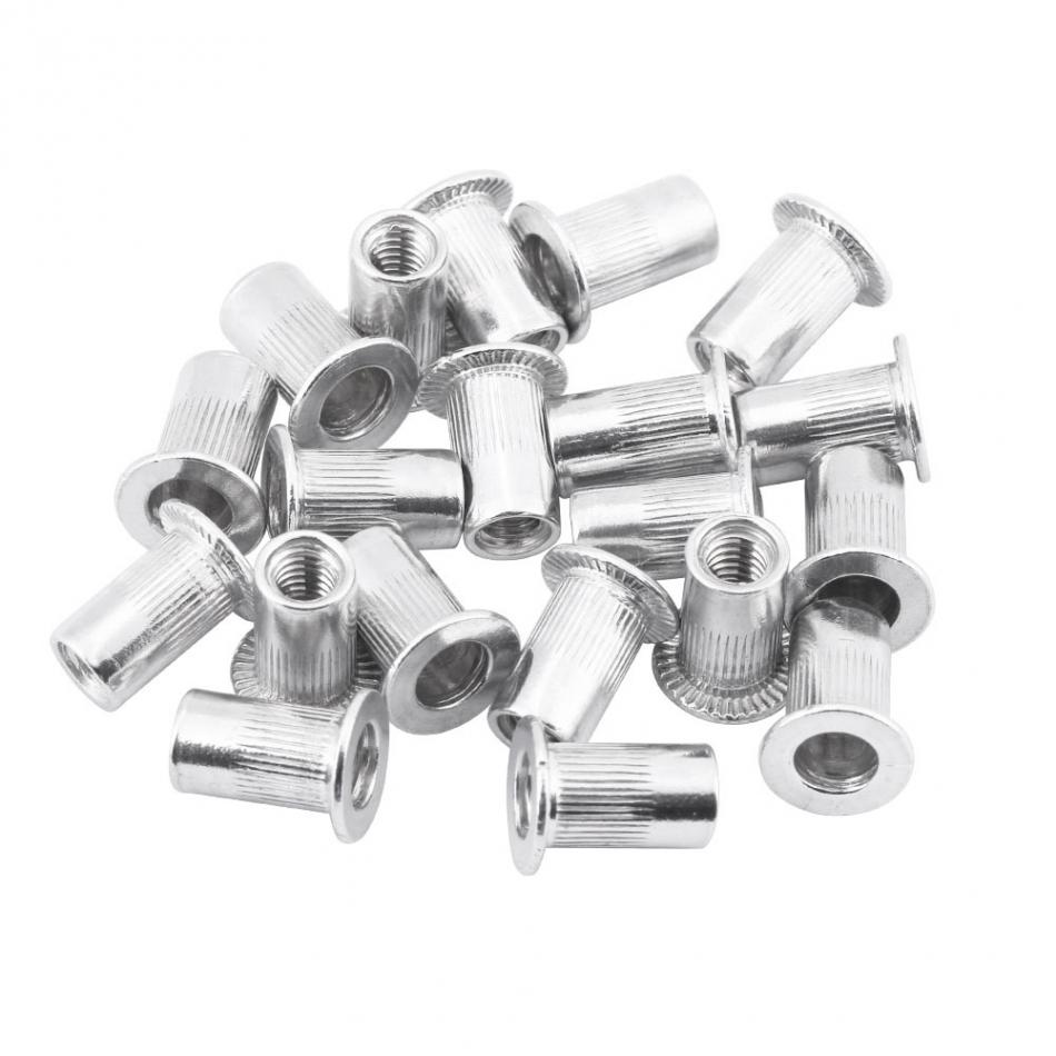 106 stks/set M3-M8 Blind Klinknagel Noten Schroefdraad Insert en Klinknagel Gereedschap Set Rivnut Nutsert Klinken Kit