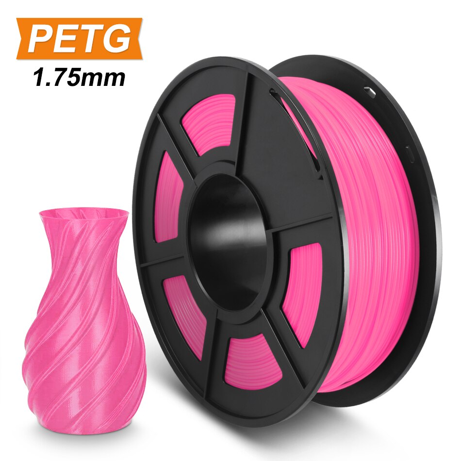 SUNLU PETG 3D Printer Filament materials printer filament1.75mm 1kg 2.2lbs Spool PETG Printing Material: PETG Pink