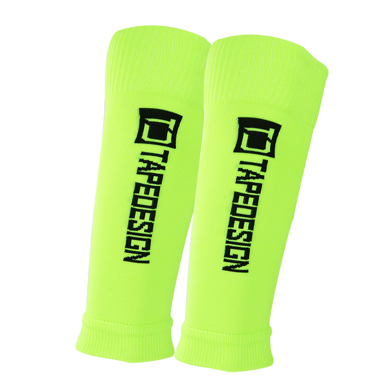 1 Paar Fußball-Fußball-Schienbeinschoner für Teenager, Socken, Polster, professionelle Schilde, Legging, Schienbeinschoner, Ärmel, Schutzausrüstung: green
