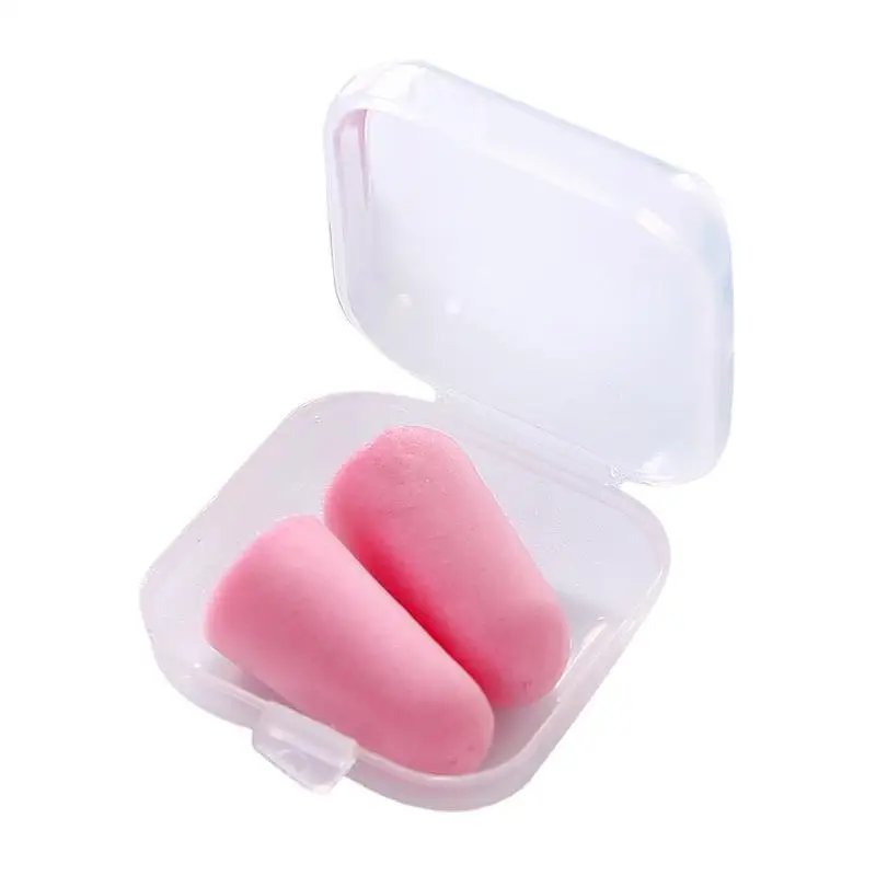 Weiche Silikon-Ohrstöpsel, Schalldämmung, Gehörschutz, Ohrstöpsel, Anti-Lärm, Schnarchen, Schlafstöpsel für Reisen, Lärmreduzierung: Rosa