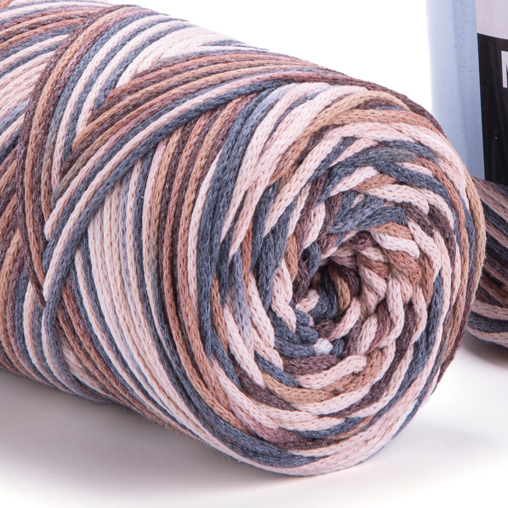 Yarnart Macrame COTTON VR Yarn 250gr 225mt Hand Knitting Crochet Gradient Rainbow Variegated Rope Bag Purse Table Runner Rug DIY: 928