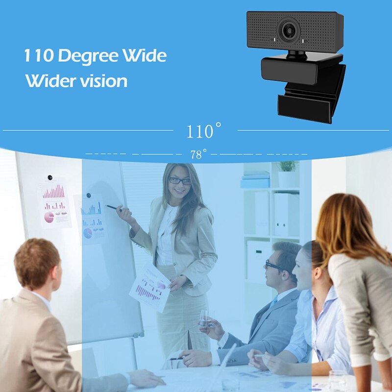 HD 1080P PC Camera Webcam with Microphone for Laptop Desktop Video Recording NOV99