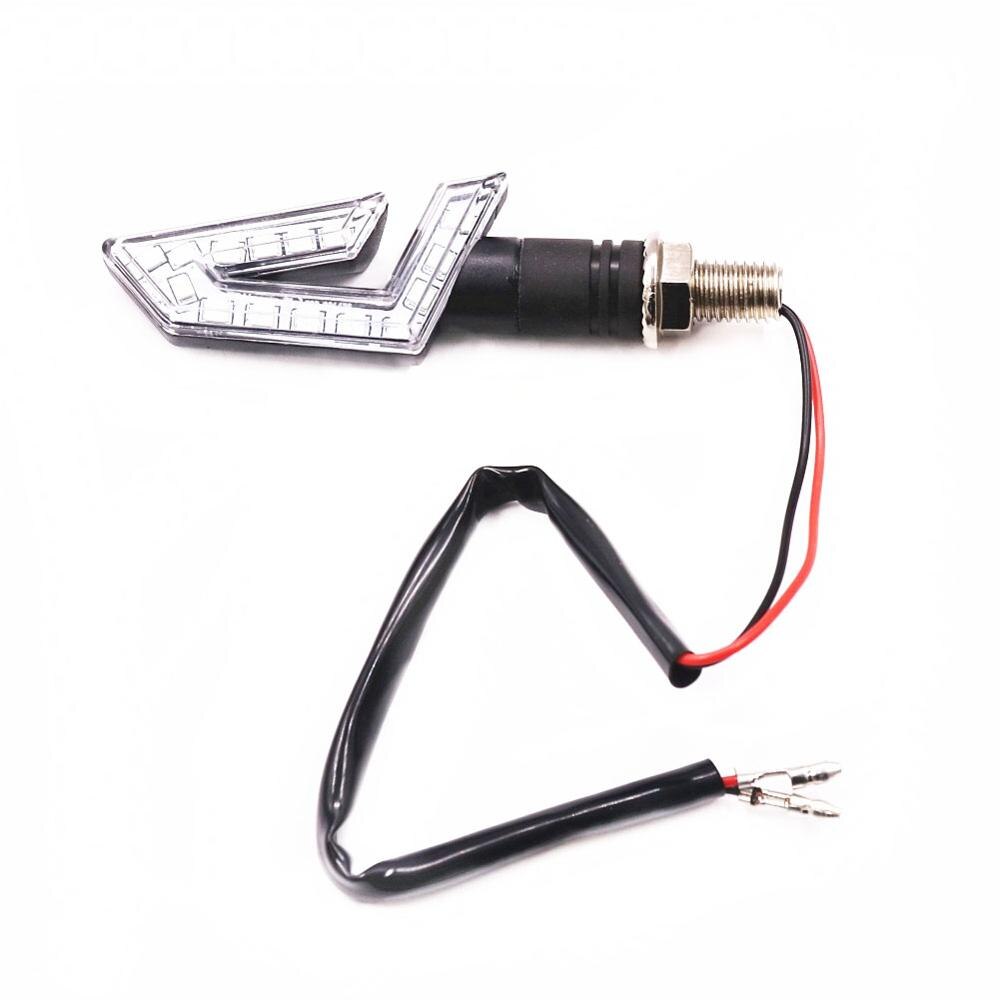 Universal 2pcs 1pair 15LED Motorcycle Indicator Signal Light Turn Highlighting Modification Yellow Light Triangle Lamp
