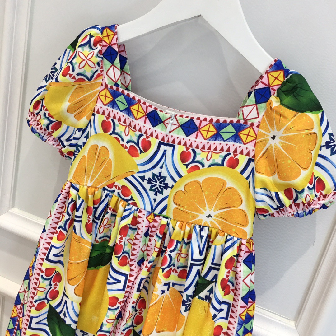 Estate 2022 Lovely Bohemian abito a maniche corte abito da principessa Party Ball Girl Boutique Set abito da sera di lusso