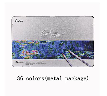 72 Kleuren Olie Kleur Potlood Raffine Fine Art Lapis De Cor Professionele Pastille Gekleurde Schetsen Tekening Potloden: 36 colors set