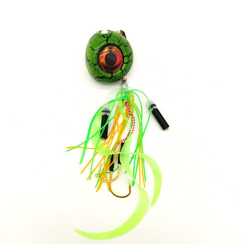 Fiskan 1 stk farger tilfeldig fiske jigg skjørt bly hode gummi butikk øyne skjørt tai gummi sluk fiske fiske sluk